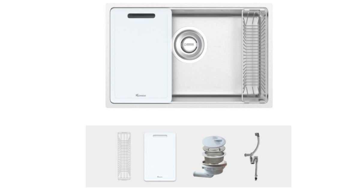 Chậu rửa bát chống xước Konox TARI 8748SR - BASIC
