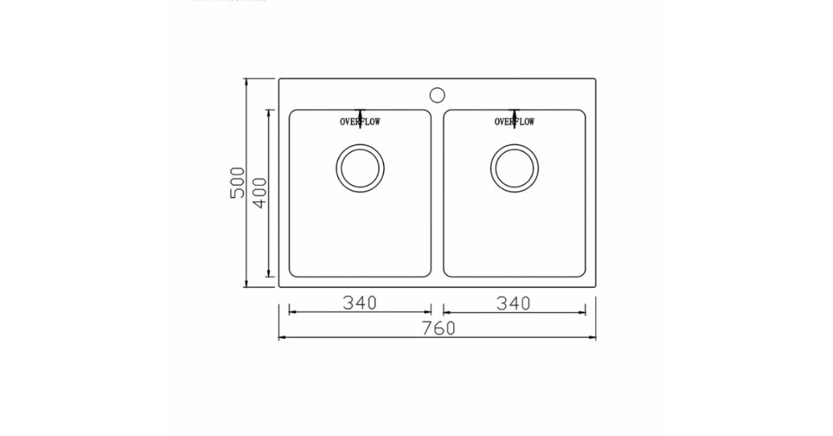 Chậu rửa bát Konox Topmount Sink Unico 7650
