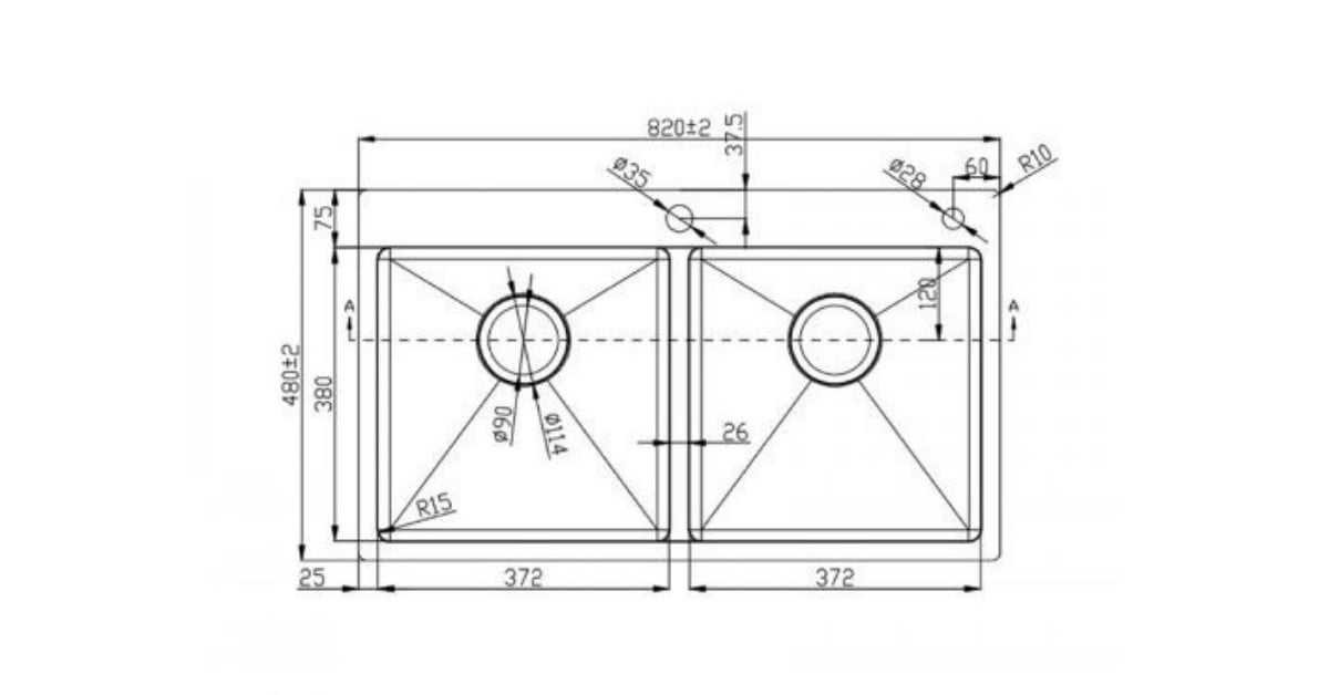 Chậu rửa bát Konox Overmount Sink KN8248DOB