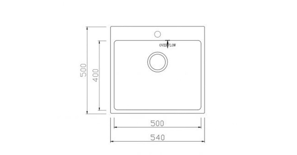 Chậu rửa bát Konox Topmount UNICO 5450