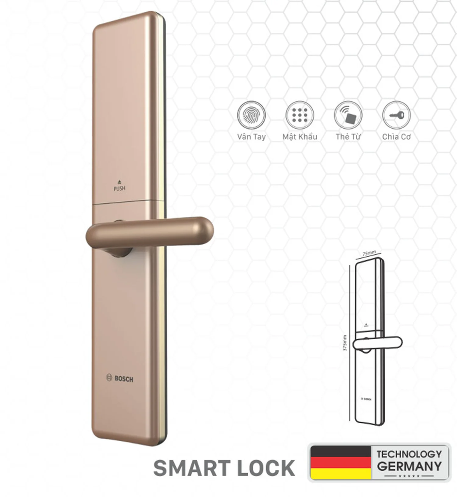 Cách sử dụng của Khóa điện tử Bosch GD.ID 80 EU AMBER GOLD