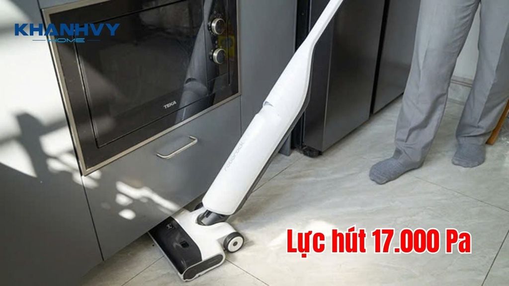 Roborock Flexi Lite với lực hút cực mạnh lên đến 17.000 Pa