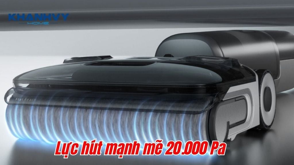 Roborock F25 RT với lực hút cực mạnh mẽ lên đến 20.000 Pa