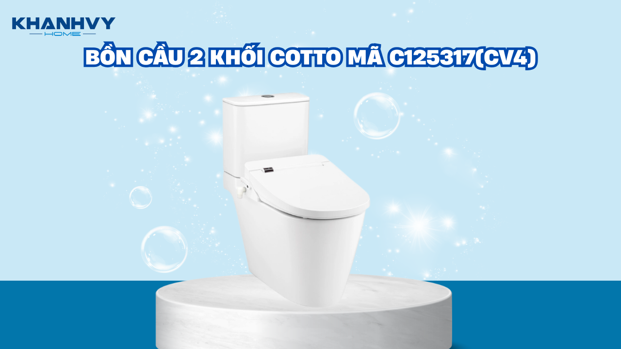 Bồn cầu 2 khối Cotto mã C125317(CV4)