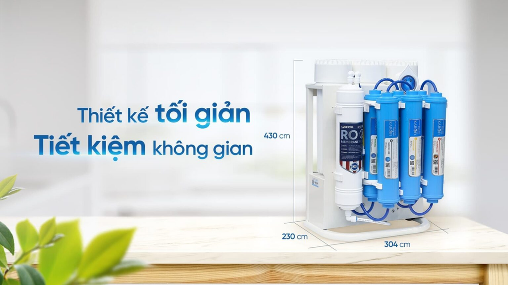 Máy lọc nước Karofi KAQ-U16 có thiết kế tối giản