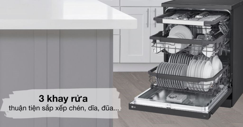 3 khay rửa thuận tiện