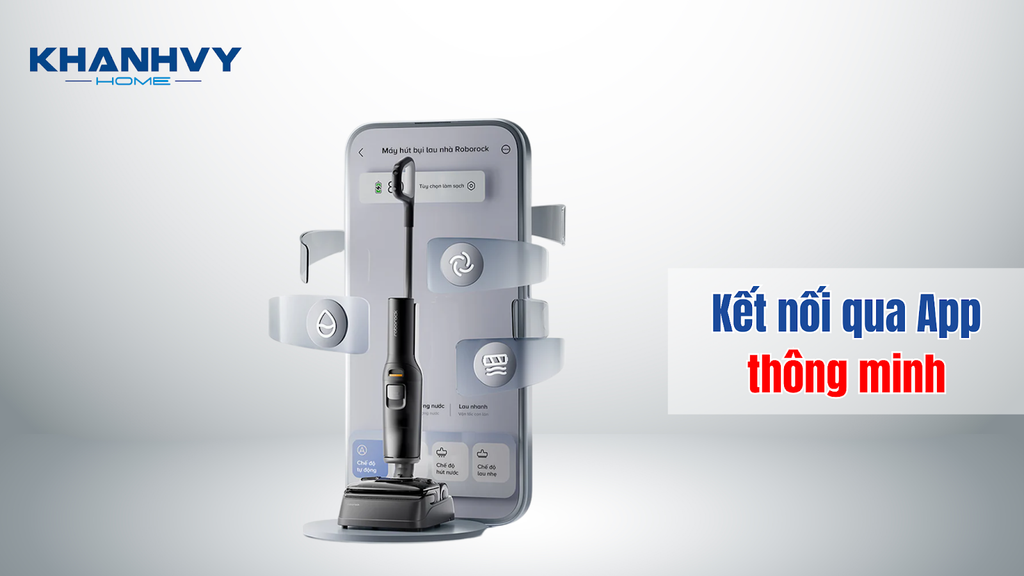 Kết nối qua app Roborock thông minh