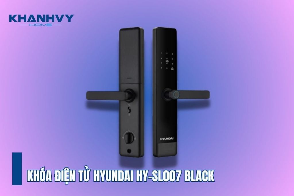 Khóa điện tử Hyundai HY-SL007 Black sang trọng