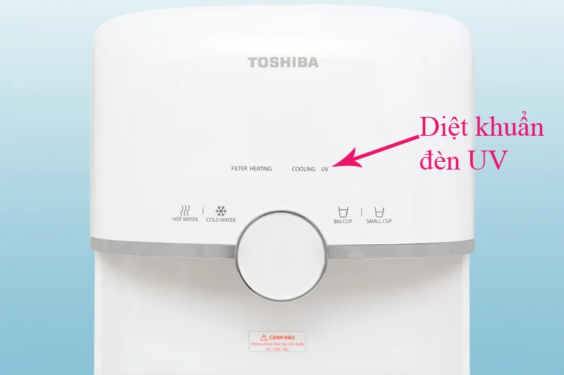 Máy lọc nước Toshiba TWPW1643SV với công nghệ diệt khuẩn bằng đèn UV-LED tiên tiến