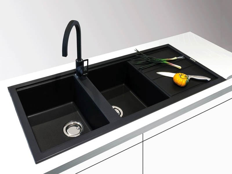 Chậu rửa chén Malloca NERO K-50040