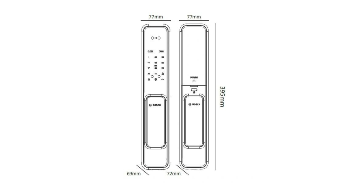 Hướng dẫn sử dụng Khóa điện tử Bosch GD.EL600B EU Gray