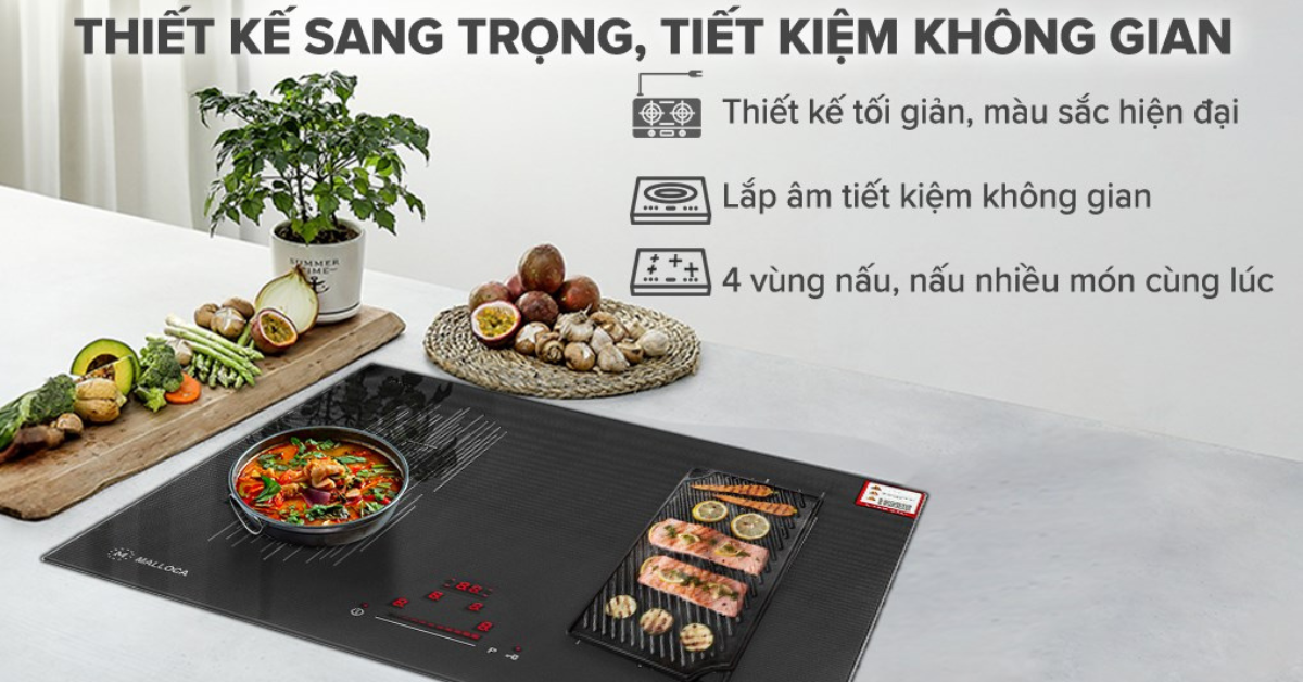 Bếp từ âm Malloca MI 594 LINEAR