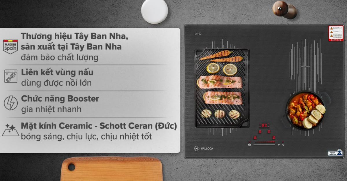Đặc điểm nổi bật của Bếp từ âm Malloca MI 594 LINEAR
