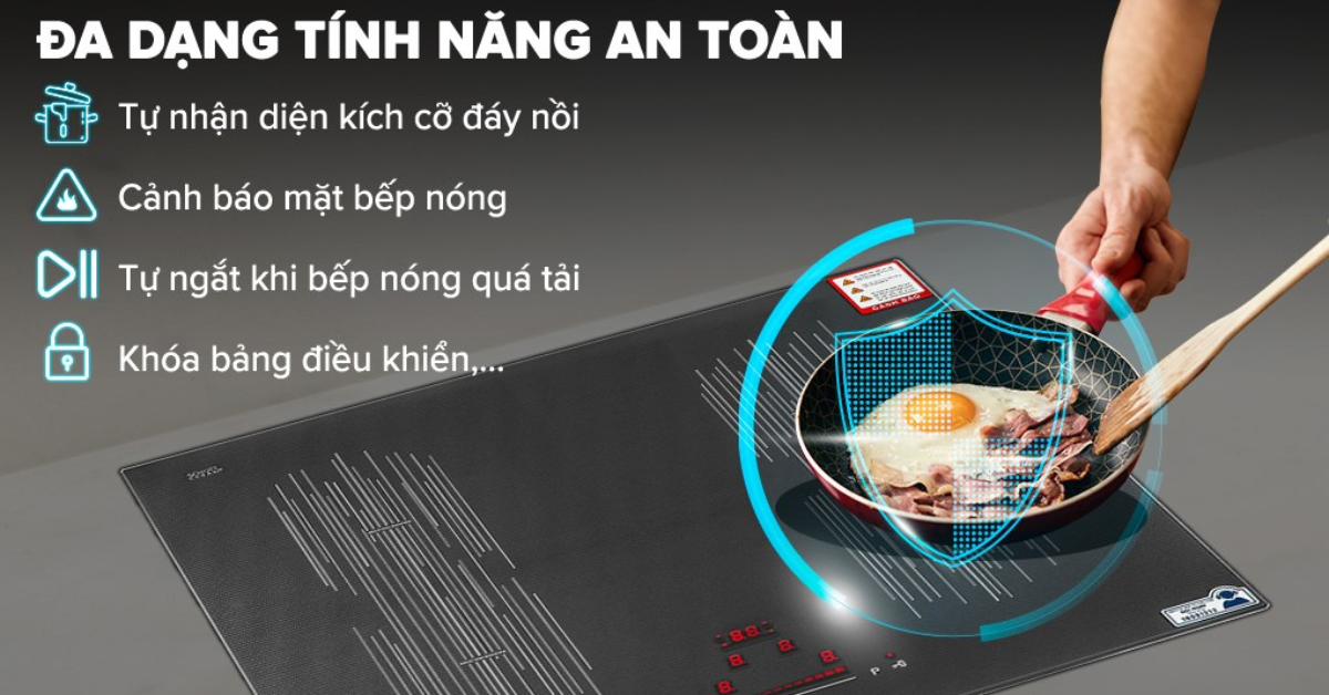 Hướng dẫn sử dụng Bếp từ âm Malloca MI 594 LINEAR