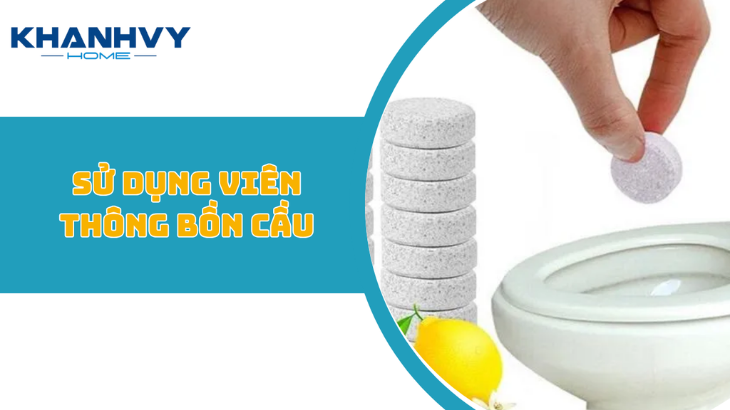 Viên thông bồn cầu thường có tính năng khử mùi, khử khuẩn