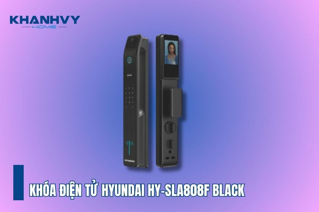 Khóa điện tử HY-SLA808F Black thông minh, bền bỉ