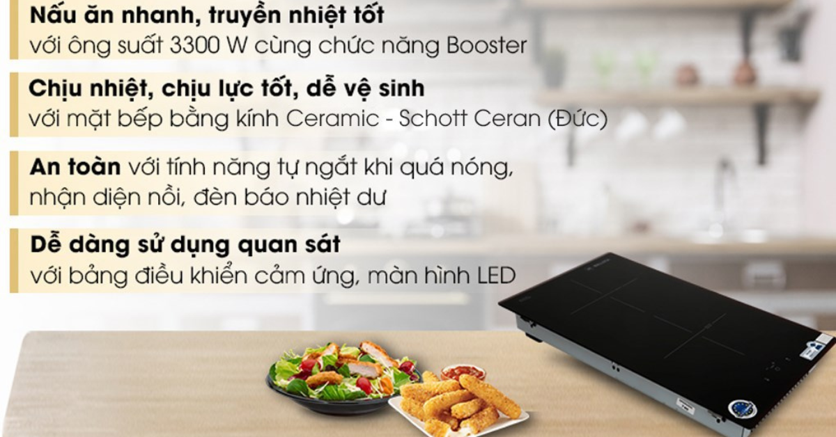 Đặc điểm nổi bật của Bếp domino Malloca MDI 302