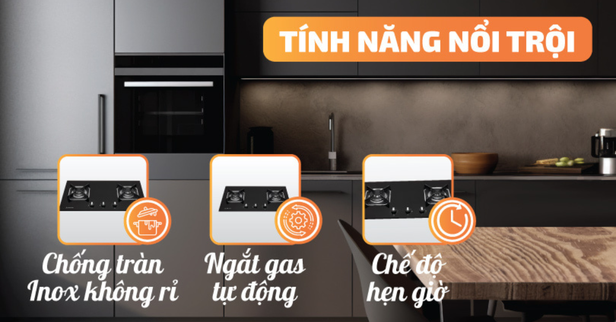 Đặc điểm nổi bật của Bếp 2 Gas Malloca AS 9602B