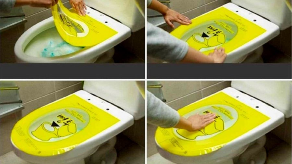 Miếng dán thông bồn cầu chuyên dụng giúp bồn cầu không bị nghẹt