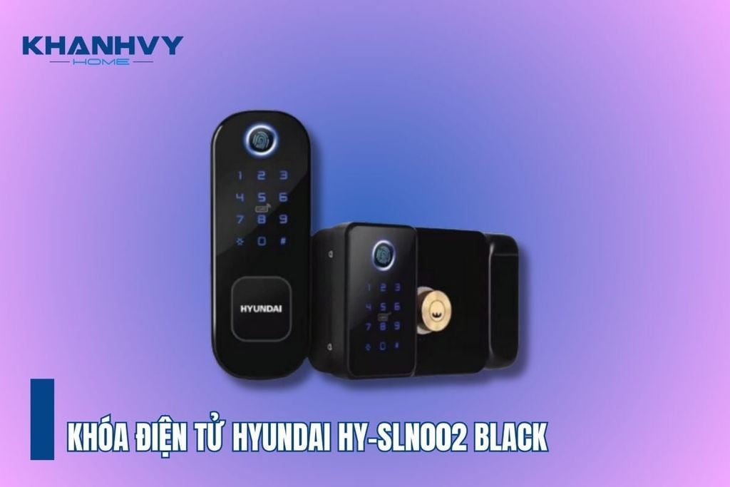 Khóa điện tử HY-SLN002 Black nhỏ gọn, cao cấp