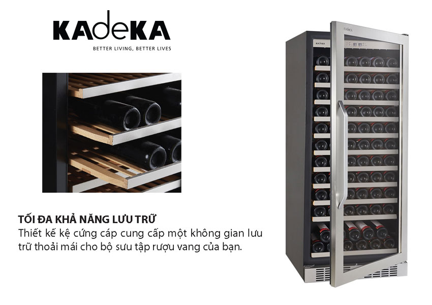 Tủ Ướp Rượu Kadeka KS140TL