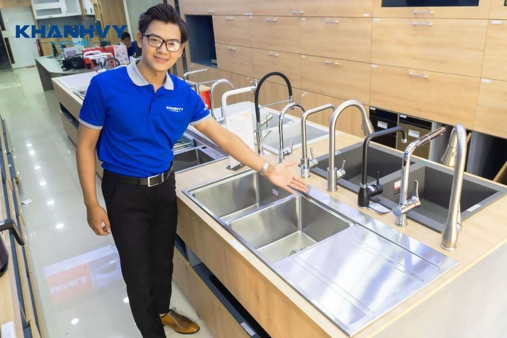 Khánh Vy Home - Địa chỉ uy tín mua chậu rửa chén 2 hộc chính hãng