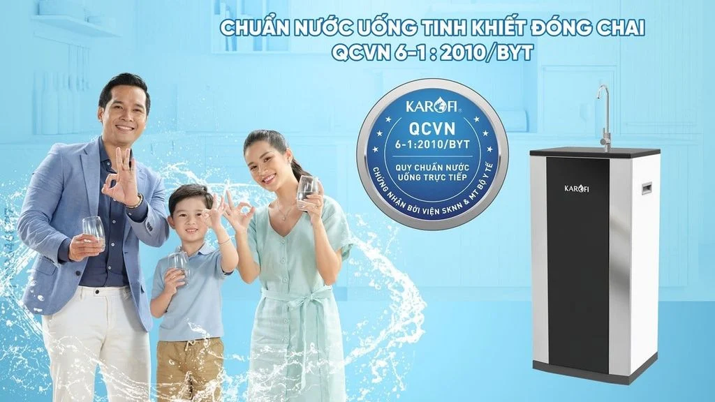 Máy lọc nước Karofi KSI90 PRO RO chuẩn nước uống tinh khiết đóng chai QCVN 6-1:2010/BYT