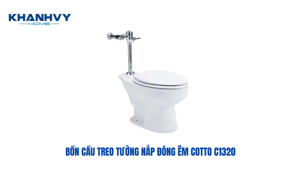 Bồn cầu treo tường nắp đóng êm Cotto C1320