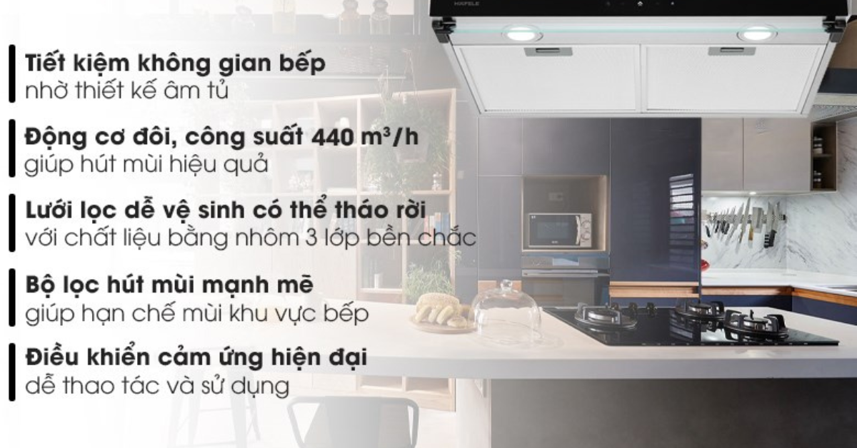 Đặc điểm nổi bật của Máy hút mùi Hafele HC-BI70B 538.86.095