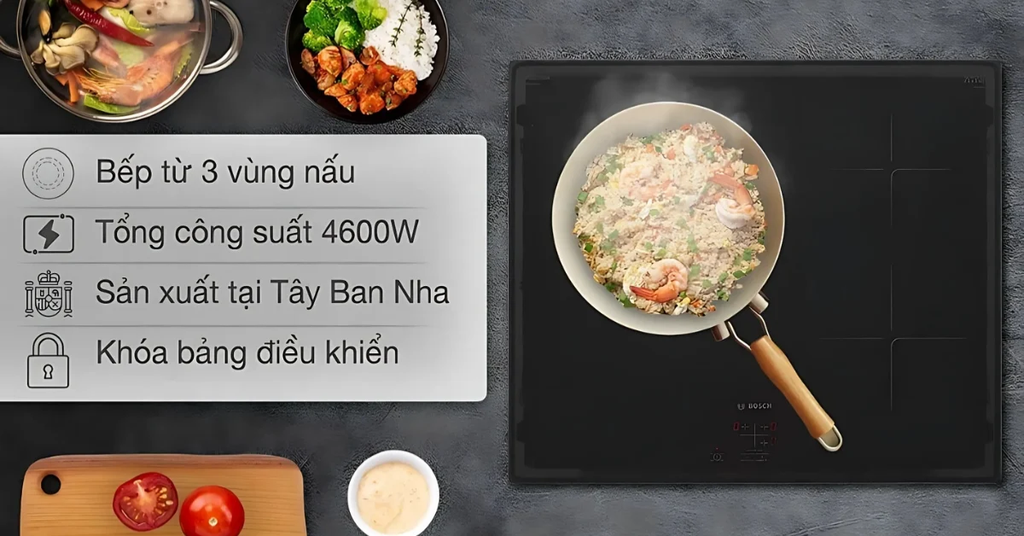 Đặc điểm nổi bật của Bếp từ Bosch PUC61KAA5E - Serie 2