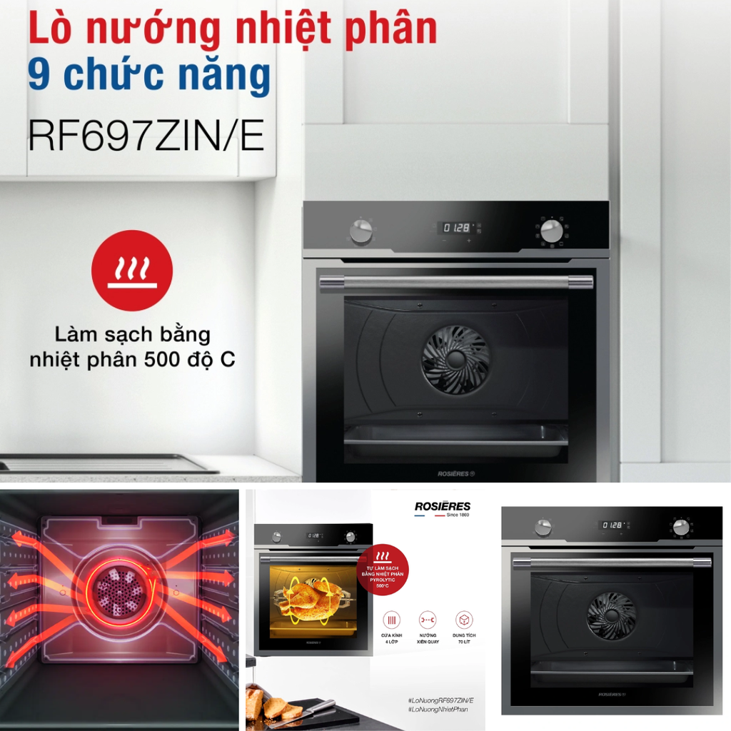 Xem thêm các lò nướng khác tại đây: https://khanhvyhome.com/products/lo-nuong-rosieres-rf697zin-e