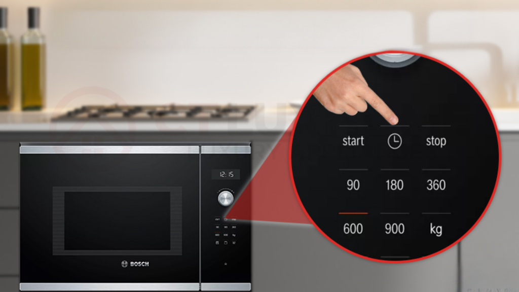 Chế độ hẹn giờ và khóa trẻ em an toàn của Lò vi sóng Bosch BEL554MS0B Series 6