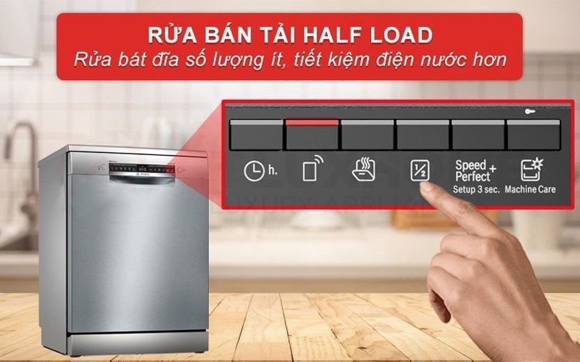 Rửa tiết kiệm khi số lượng chén dĩa ít