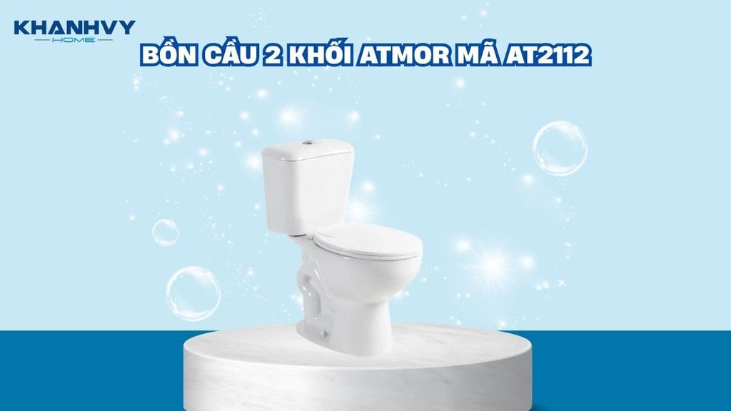 Bồn cầu 2 khối Atmor mã AT2112