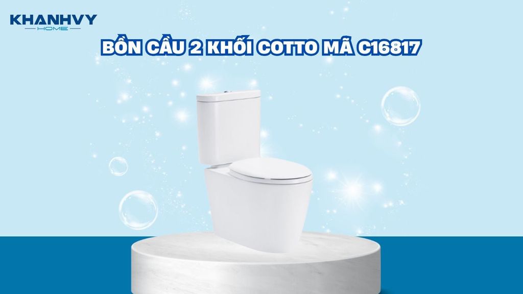 Bồn cầu 2 khối Cotto mã C16817