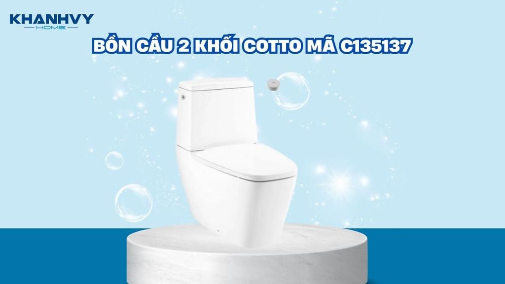 Bồn cầu 2 khối Cotto mã C135137