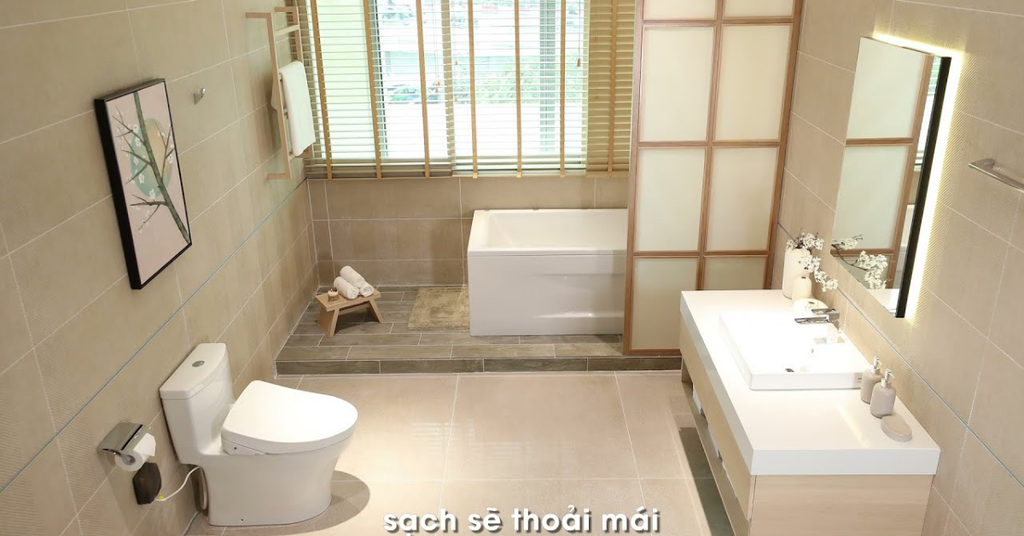 Bàn cầu hai khối TOTO CS300DRW7 nắp rửa điện tử WASHLET