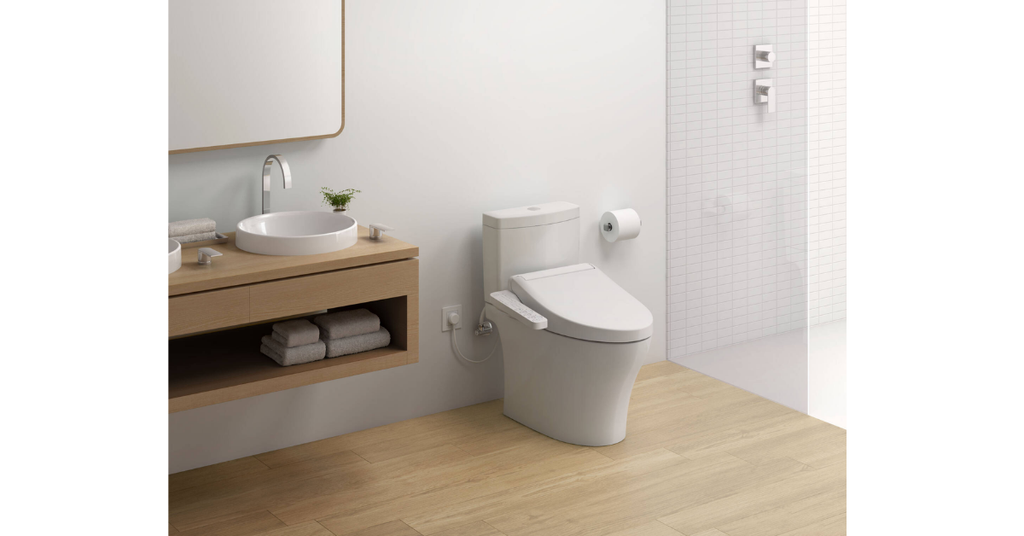 Bàn cầu hai khối TOTO CS761PDW8 nắp rửa điện tử WASHLET
