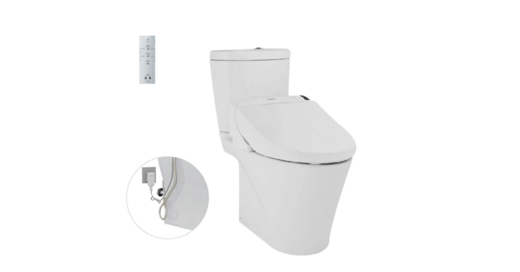 Bàn cầu hai khối TOTO CS819DSW6 nắp rửa điện tử WASHLET