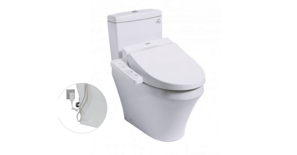 Bàn cầu hai khối TOTO CS945DNW7 nắp rửa điện tử WASHLET