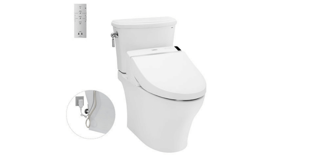 Bàn cầu hai khối TOTO CS986GW6 nắp rửa điện tử WASHLET