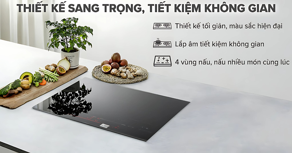 Bếp từ Bosch PXE875DC1E Serie 8 4 vùng nấu
