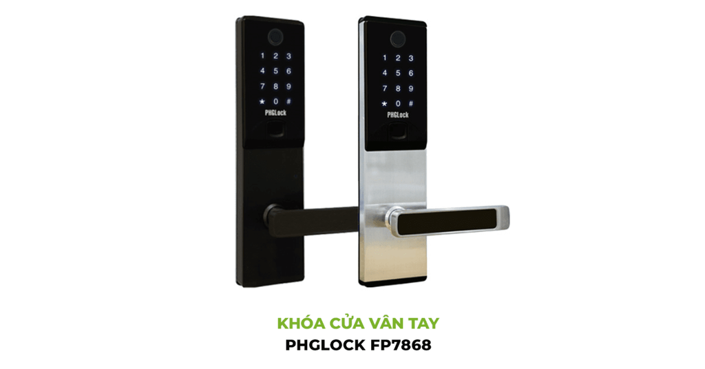 Khóa vân tay PHGlock FP7868 sở hữu chất liệu inox 304 chống ăn mòn phù hợp với điều kiện môi trường khắc nghiệt