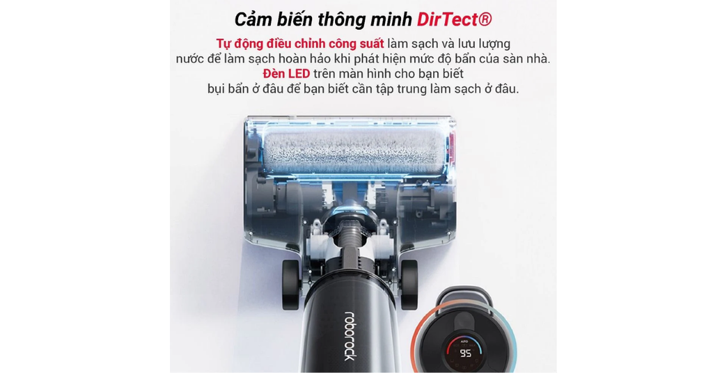 Cảm biến thông minh DirTect tự động điều chỉnh công suất và lượng nước