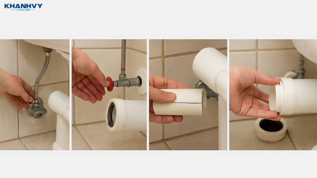 Cách xử lý trong trường hợp ống nước bị vỡ