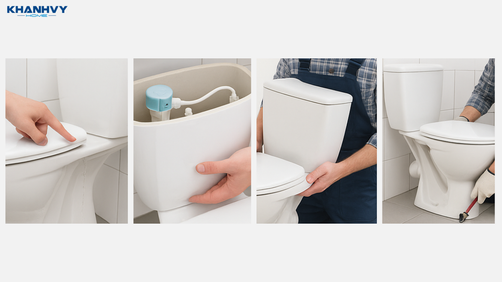 Cách xử lý bồn cầu kém chất lượng