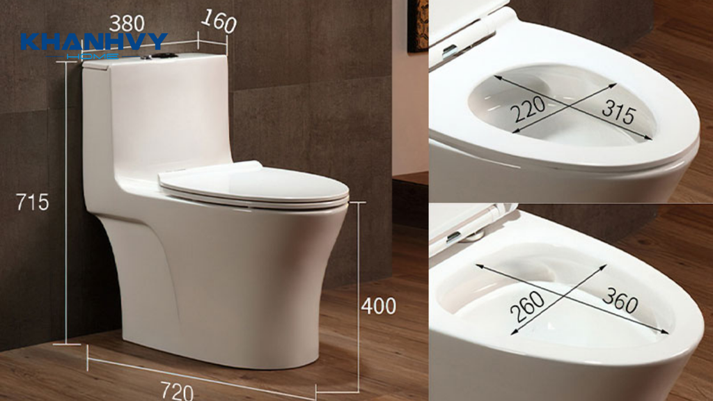 Lựa chọn kiểu dáng, kích thước khi mua bồn cầu giá rẻ dưới 2 triệu