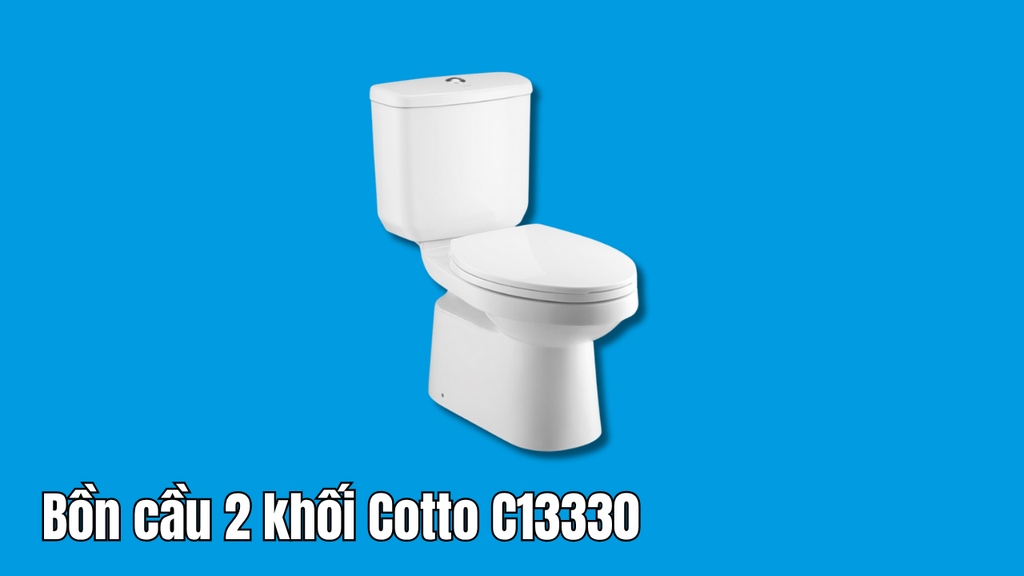 Bồn cầu 2 khối Cotto C13330 - Chính hãng, giá tốt