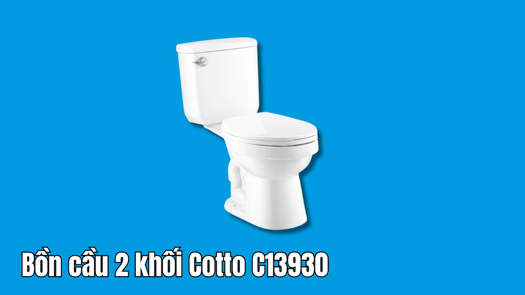 Bồn cầu 2 khối Cotto C13930 - Cao cấp