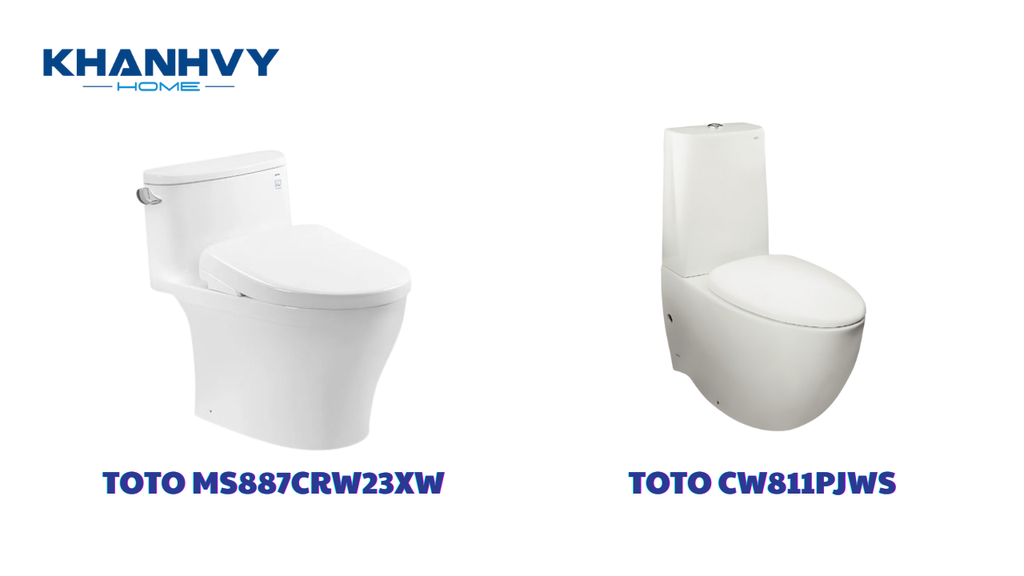 Bồn cầu TOTO MS887CRW23XW , bồn cầu TOTO CW811PJWS